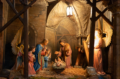 Krippe in der Pfarre Maria am Gestade