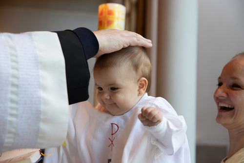 gestellte Szene, Pfarre Ober St. Veita