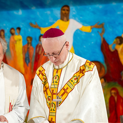 Weihe Altarbild AKH / Erzdiözese Wien/ Schönlaub, Stephan Schönlaub