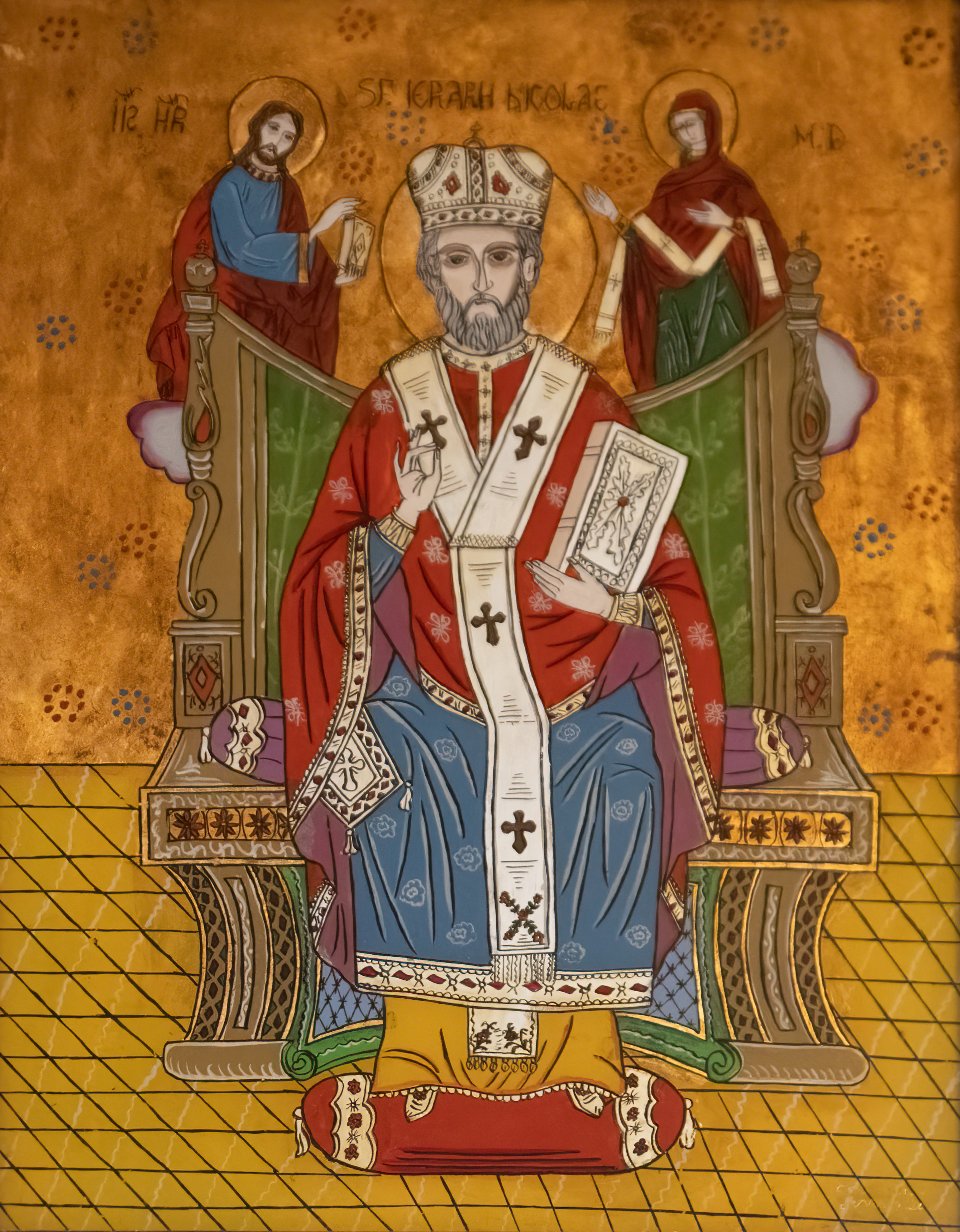 Darstellung des Heiligen Nikolaus in der Rumänisch-Orthodoxen Kirche in Wien